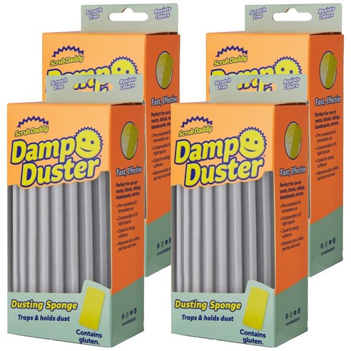 스크럽대디 댐프 더스터 실버 본품, 4개