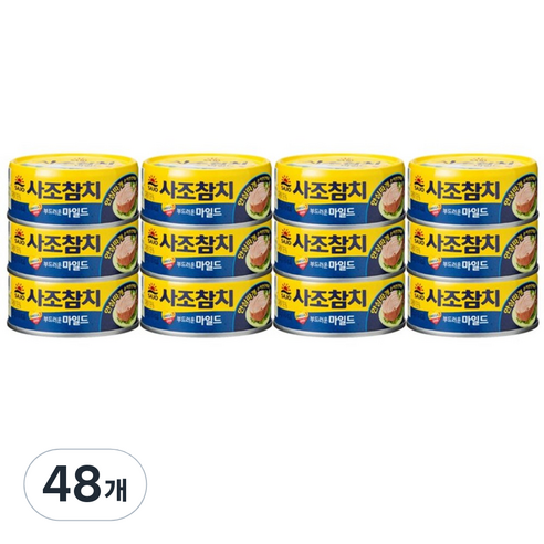 사조 안심 마일드참치, 100g, 48개
