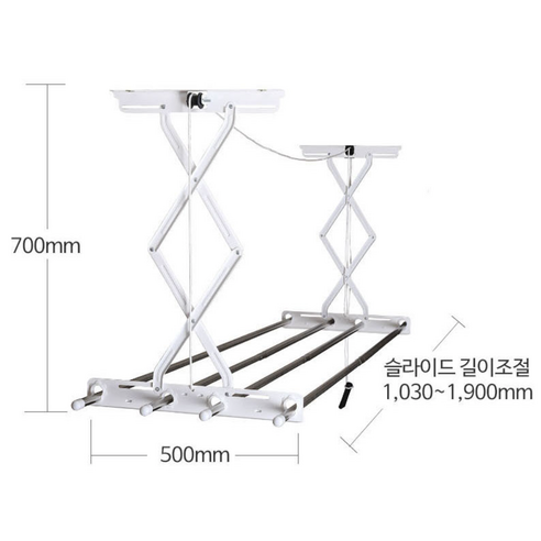 아텍스 봉길이조절 봉 스테인레스 천장 빨래건조대