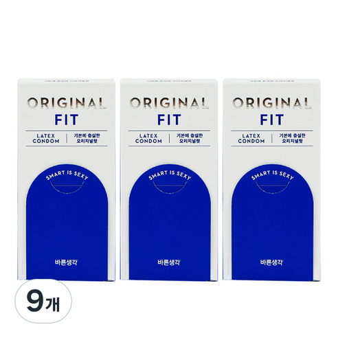 바른생각 오리지널핏, 12개입, 9개