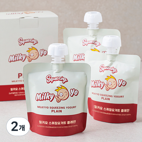 밀키요 스퀴징 요거트 플레인, 120ml, 3개입, 2개