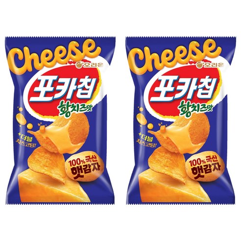 포카칩 오리온 황치즈, 60g, 2개