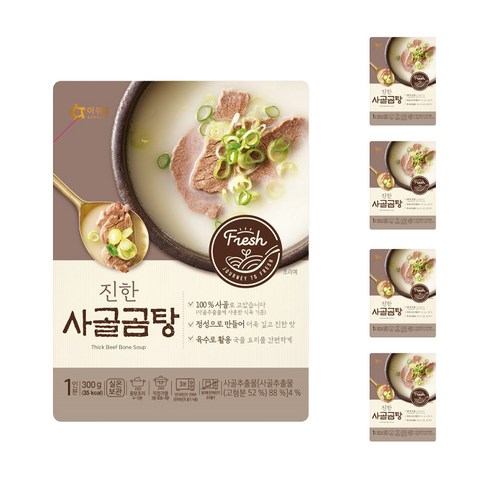 아워홈 진한 사골곰탕, 300g, 5개