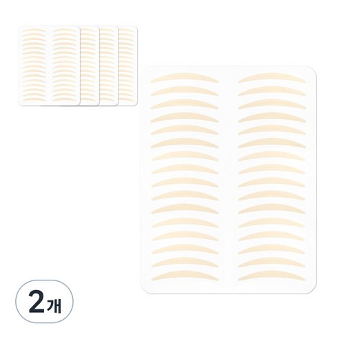 더분 깃털 누드 단면 쌍꺼풀테이프 160p, 누드C타입, 2개