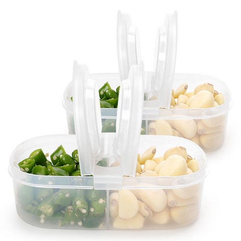 나카야 스탠딩 캐니스터 밀폐용기, 2개, 600ml