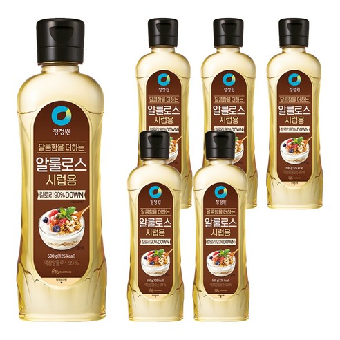청정원 알룰로스 시럽용, 500g, 6개