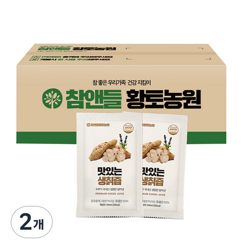 참앤들황토농원 맛있는 생칡즙, 10L, 2개