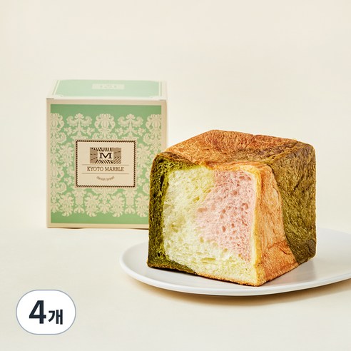교토마블 삼색 데니쉬 식빵, 461g, 4개