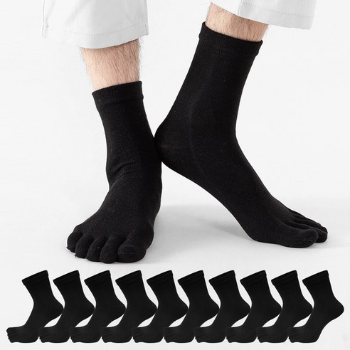 두발로, 일상에 스며드는 럭셔리: 남성용 중목 발가락 양말 10켤레 리뷰 발가락양말