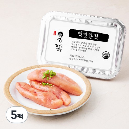 김정숙젓갈 백명란젓, 150g, 5팩