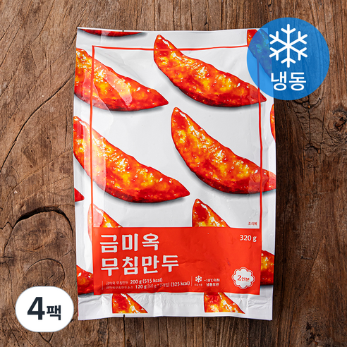 금미옥 무침 만두 (냉동), 320g, 4팩
