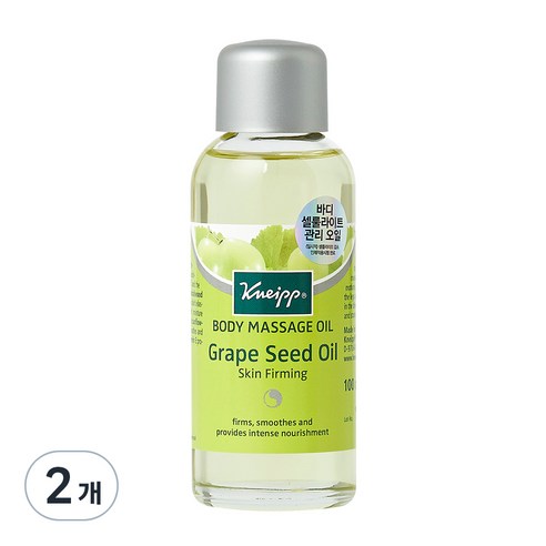 크나이프 스킨퍼밍 그레이프씨드 바디 마사지 오일, 100ml, 2개