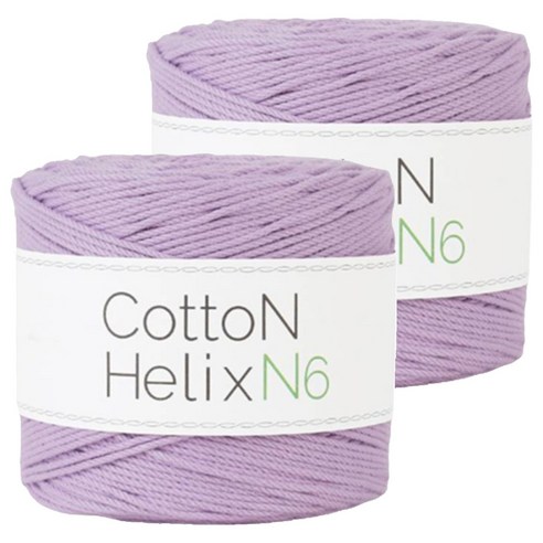 쎄비 코튼 헬릭스 N6 뜨개실 150g, 626 라벤더, 2개