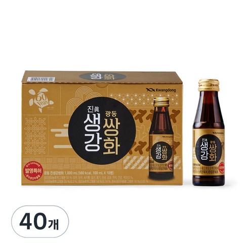 광동제약 진생강 쌍화, 100ml, 40개