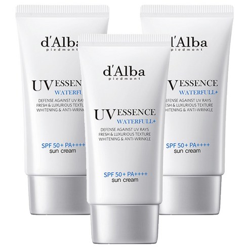 [비건뷰티] 달바 워터풀 에센스 선크림 SPF50+ PA++++, 50ml, 3개