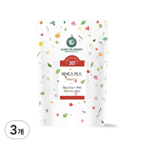 제임스티스푼 히비스커스 차, 1.5g, 30개입, 3개