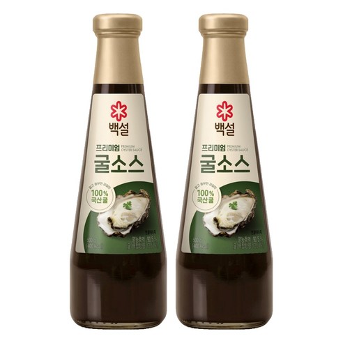 백설 프리미엄 굴소스, 2개, 500g