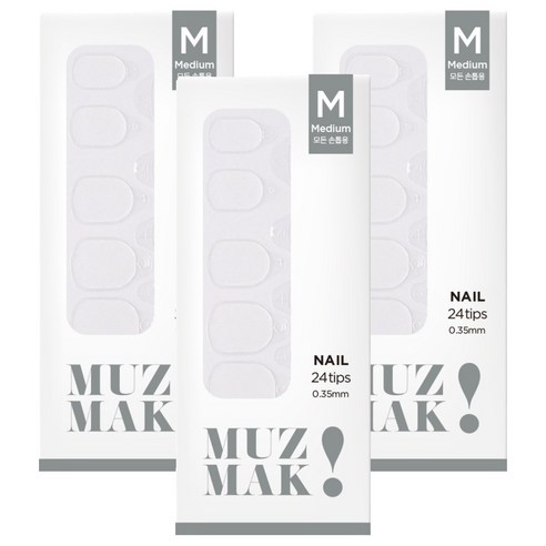 뮤즈마크 네일용 리필 점착 테이프 미디움, 3개