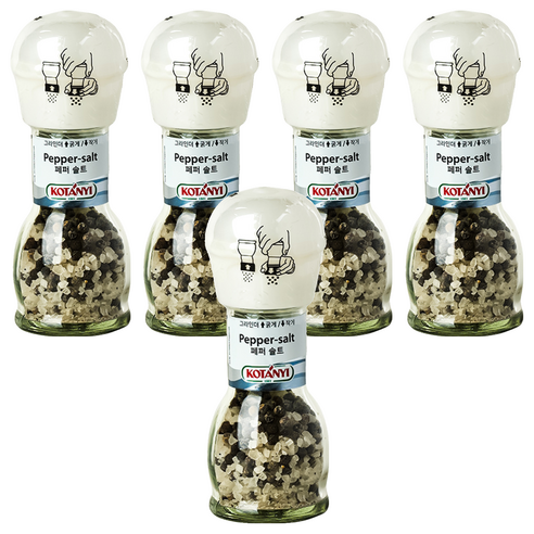코타니 페퍼 솔트 그라인더, 65g, 5개