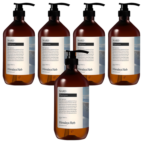 나드 리프레쉬 퍼퓸드 샴푸 화이트머스크향, 1L, 5개