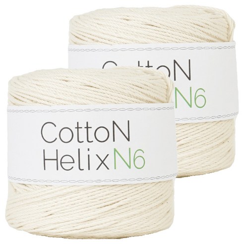 쎄비 코튼 헬릭스 N6 뜨개실 150g, 604 아이보리, 2개