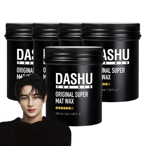 다슈 포 맨 프리미엄 오리지널 슈퍼 매트 헤어왁스, 100ml, 5개