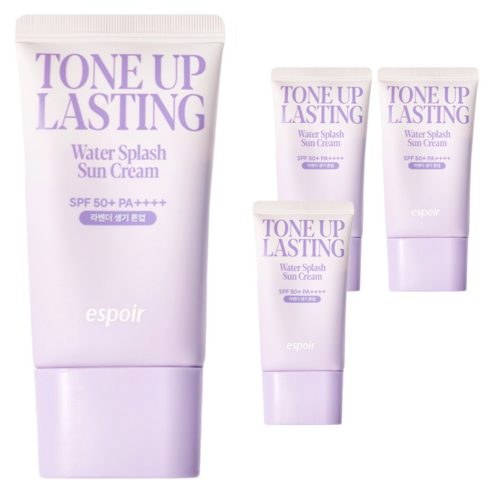 에스쁘아 워터 스플래쉬 톤업 래스팅 선크림 SPF50+ PA++++, 50ml, 4개