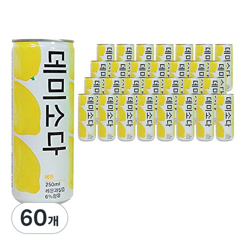 데미소다 레몬, 250ml, 60개