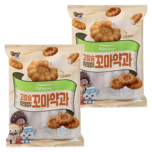 풀무원 우리밀함유 고칼슘 꼬마약과, 200g, 2개