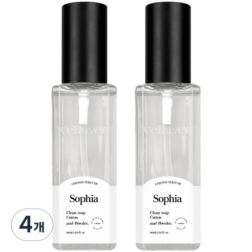 셀러버 쉬폰향수 1992.소피아, 80ml, 4개