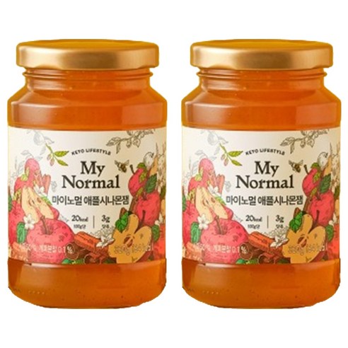 마이노멀 애플시나몬잼, 320g, 2개