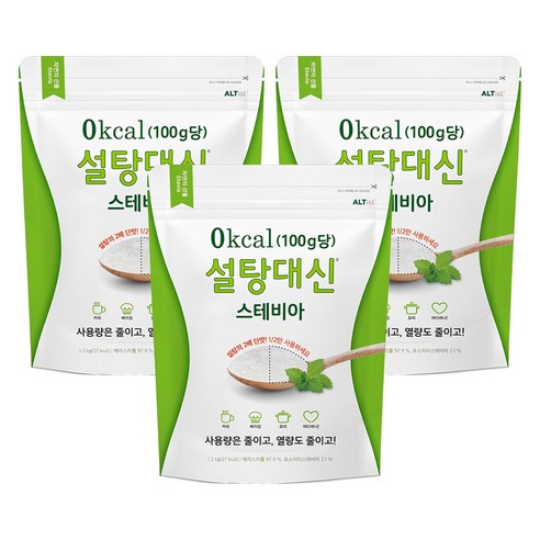 설탕대신 스테비아, 400g, 3개