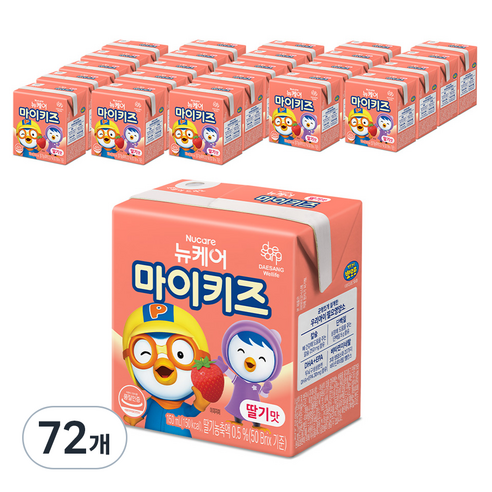 마이키즈 딸기맛, 72개, 150ml