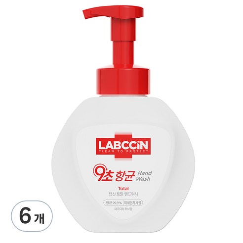 랩신 토탈 핸드워시 파우더리 허브향, 500ml, 6개
