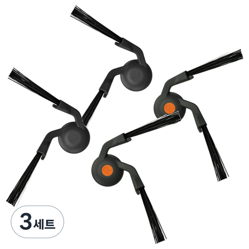 샤오미 로봇청소기 6 / 6 Max 확장형 사이드 브러시 세트, 3세트, PV11-BSGL