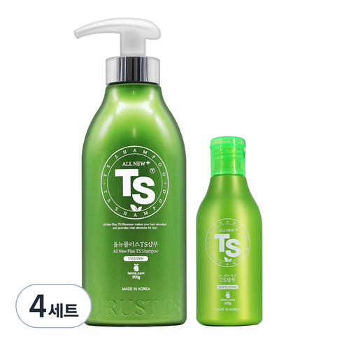 TS 올뉴플러스 샴푸 500g + 100g, 4세트