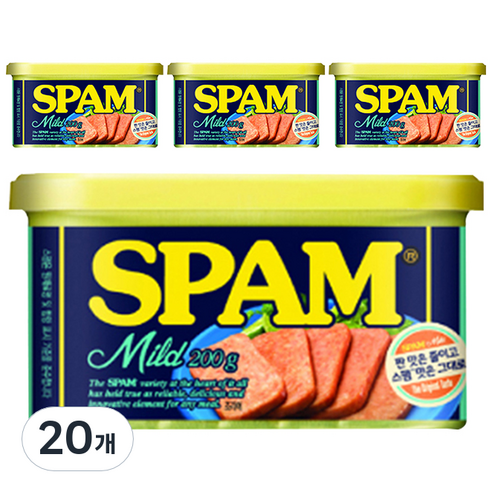 스팸 마일드 햄통조림, 200g, 20개