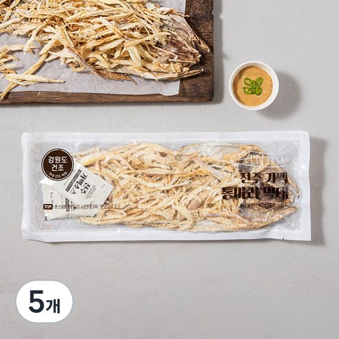 전주가맥 국내건조 통마리 먹태, 120g, 5개