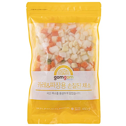 곰곰 카레 & 짜장용 손질된 채소 (냉동), 450g, 1개