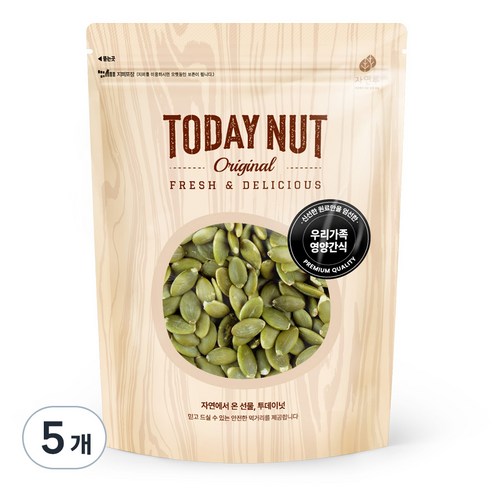 투데이넛 호박씨, 330g, 5개