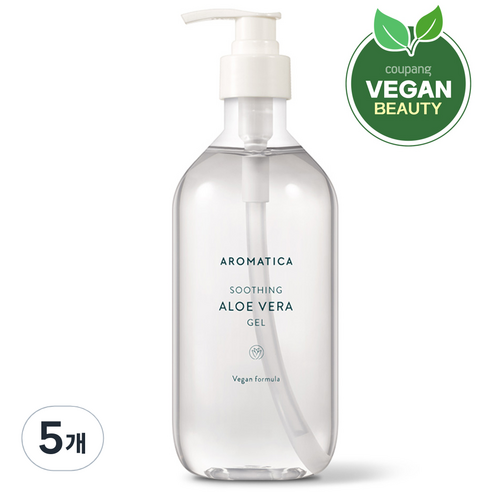 아로마티카 수딩 알로에 베라 젤, 500ml, 5개