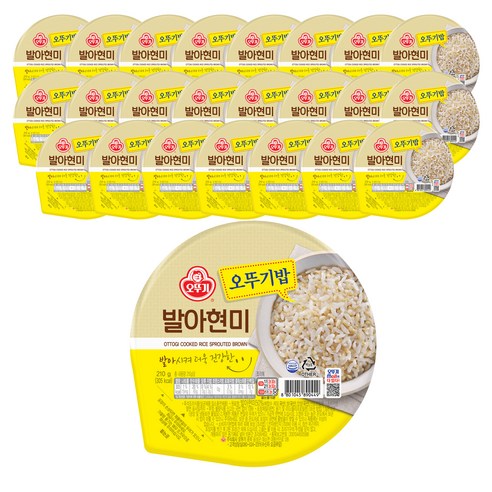 오뚜기 발아현미밥, 210g, 24개