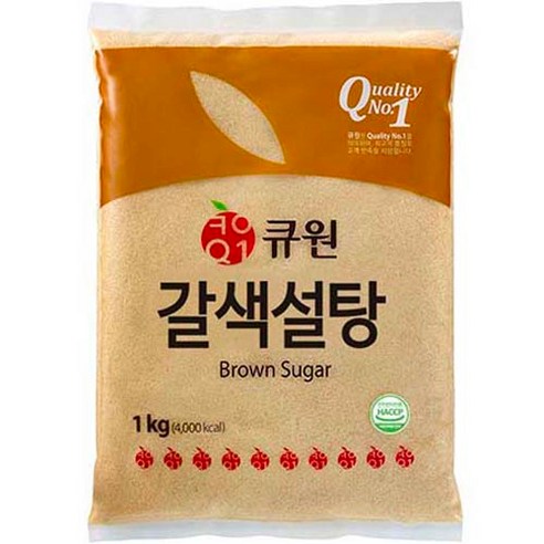 큐원 갈색설탕, 1kg, 1개 1kg × 1개 섬네일