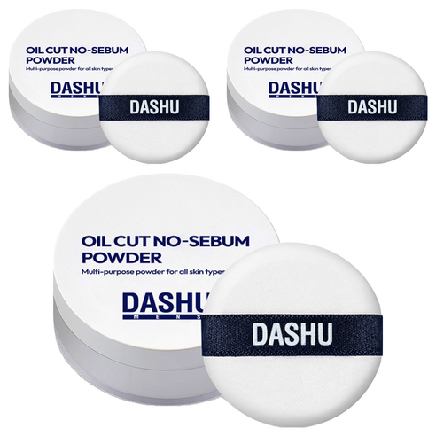 다슈 맨즈 오일컷 노세범 파우더 5g, 화이트, 3개