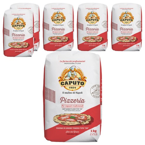 카푸토1924 피제리아 Tipo 00 밀가루, 1kg, 6개