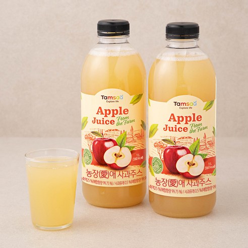 자연의 달콤함을 가득 담은 탐사 농장(愛)애 사과 주스, 맛과 건강을 한 번에!