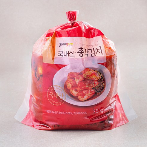 곰곰 국내산 총각 김치, 2.5kg, 1개