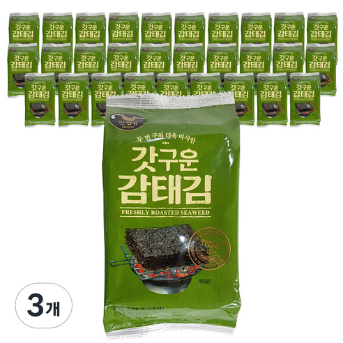 만전김 갓구운 감태 도시락김, 4.5g, 90개
