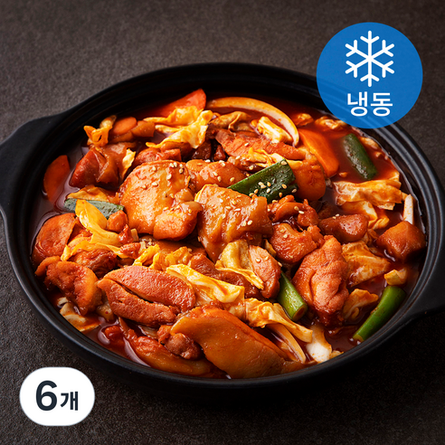 꿀맛나는세상 춘천식 양념 닭갈비 (냉동), 500g, 6개