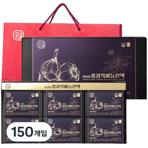 한삼인 홍삼흑마늘진액 + 쇼핑백, 1.8L, 5세트